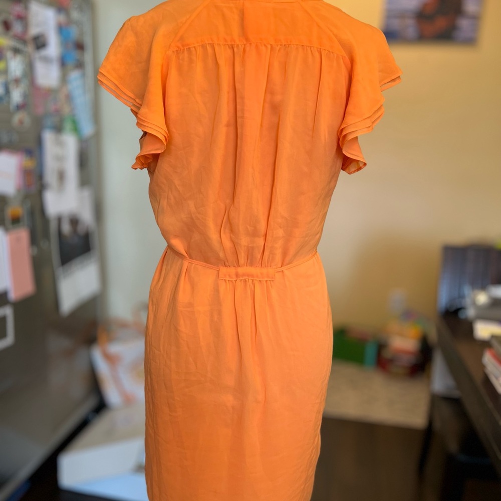 Bright Orange Ruffled Sundress - Picture 5 of 6